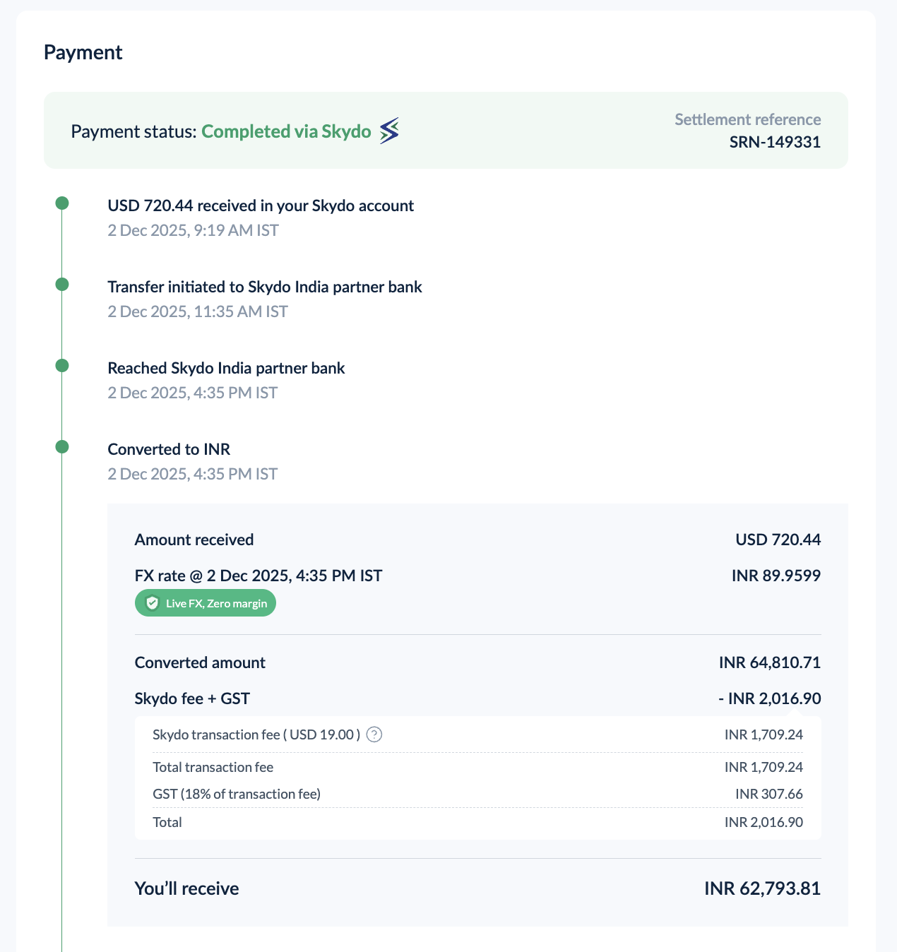 Real cold outreach or payment screenshot