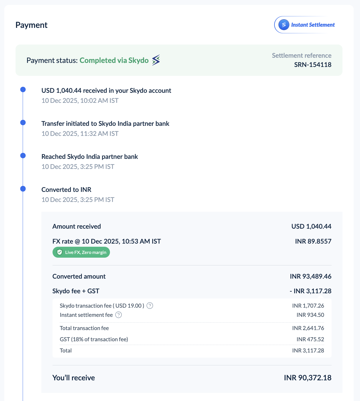 Real cold outreach or payment screenshot