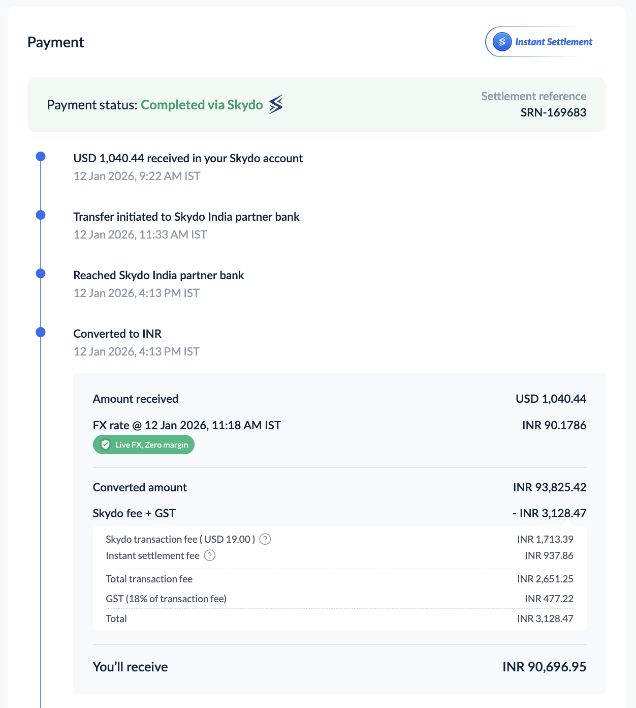 Real cold outreach or payment screenshot