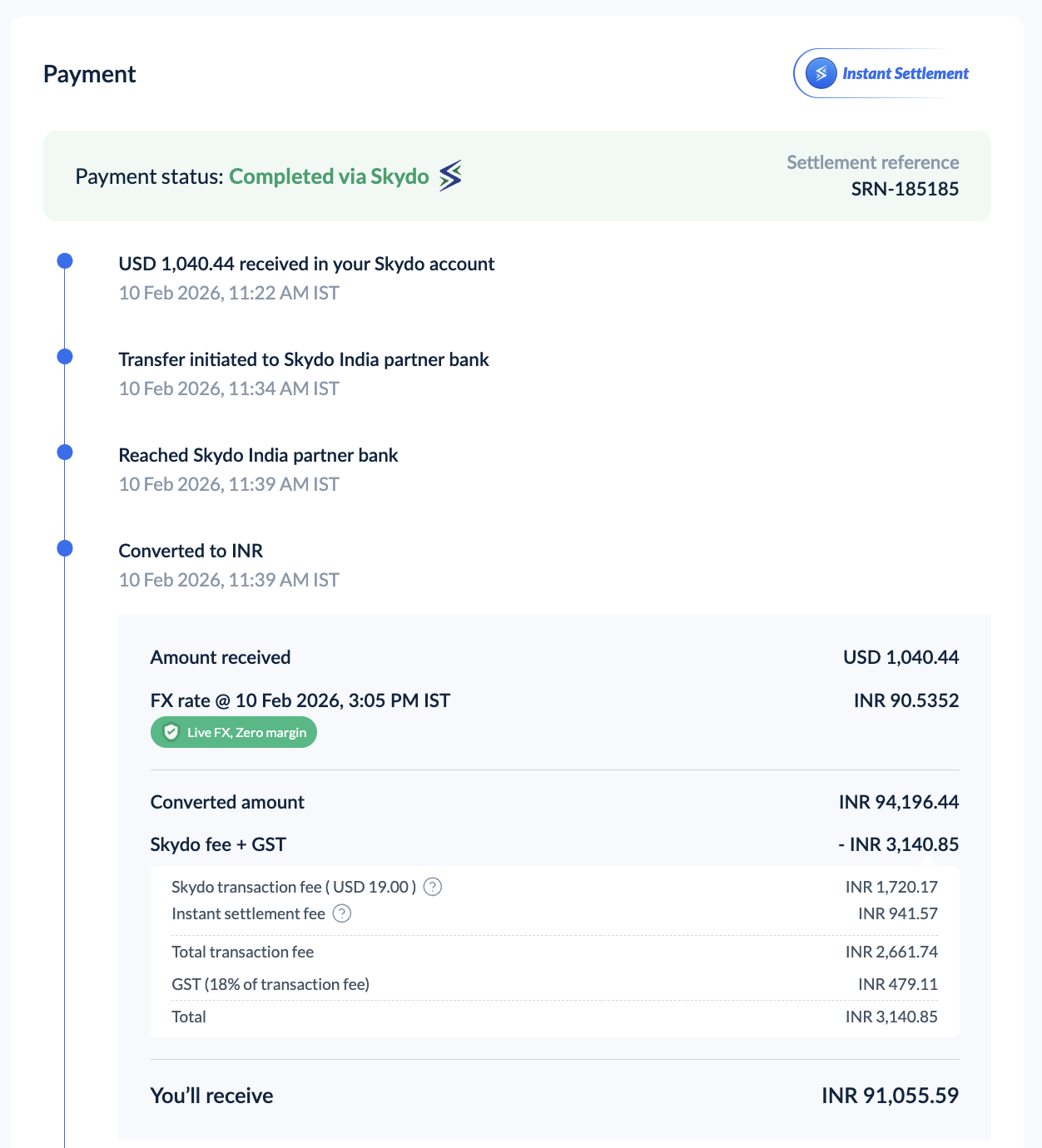 Real cold outreach or payment screenshot