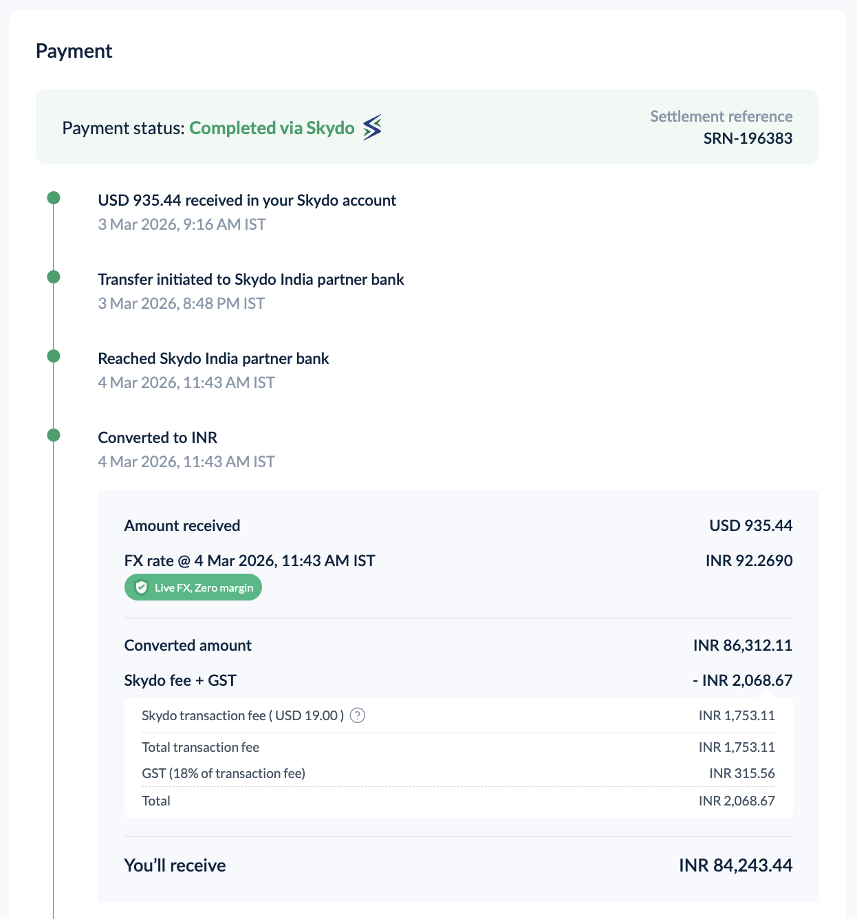 Real cold outreach or payment screenshot