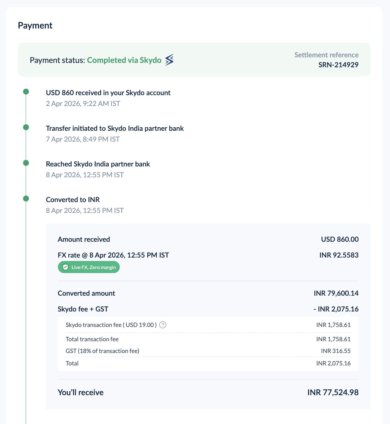 Real cold outreach or payment screenshot