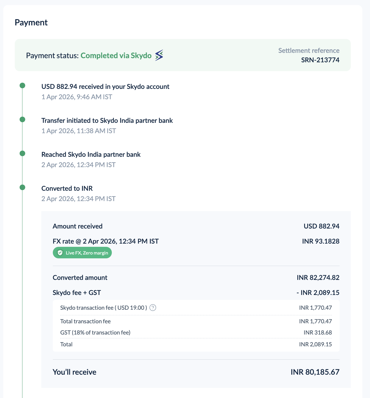 Real cold outreach or payment screenshot