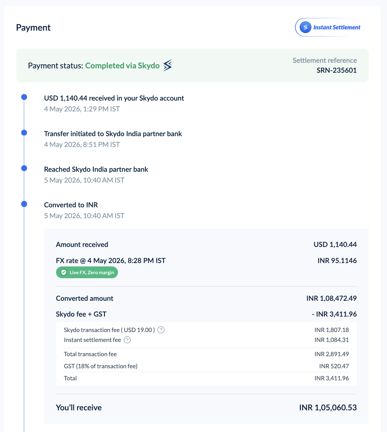 Real cold outreach or payment screenshot