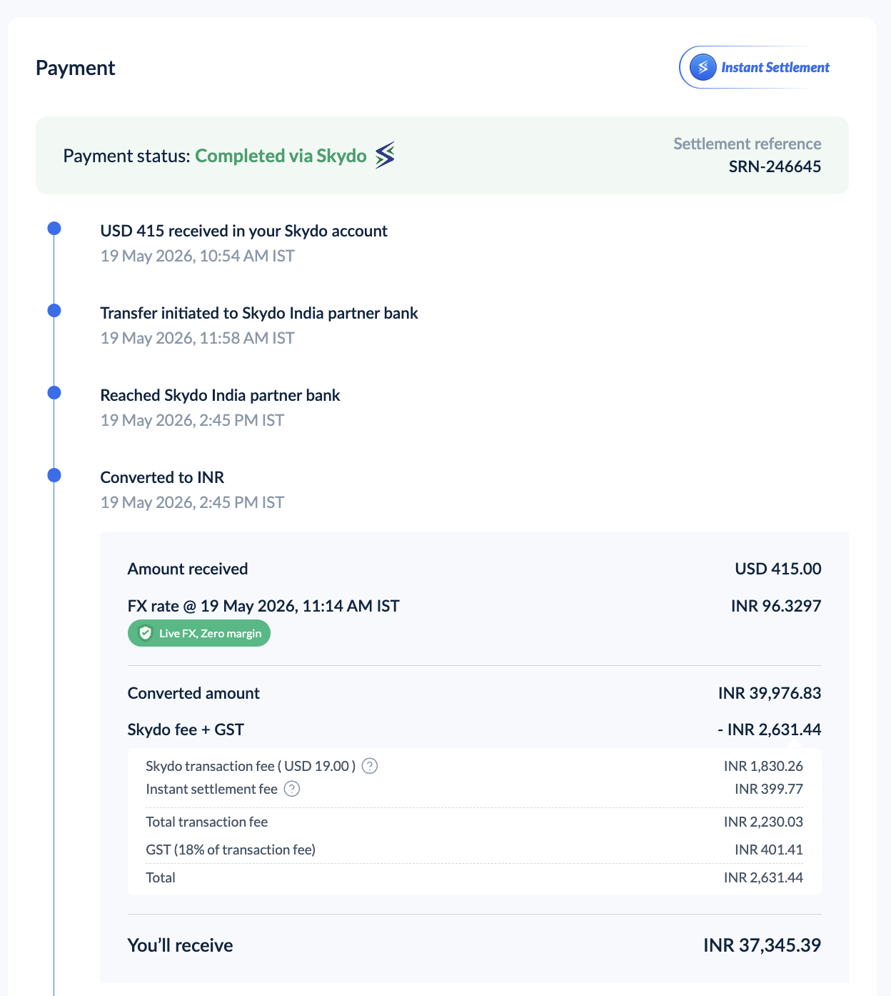 Real cold outreach or payment screenshot