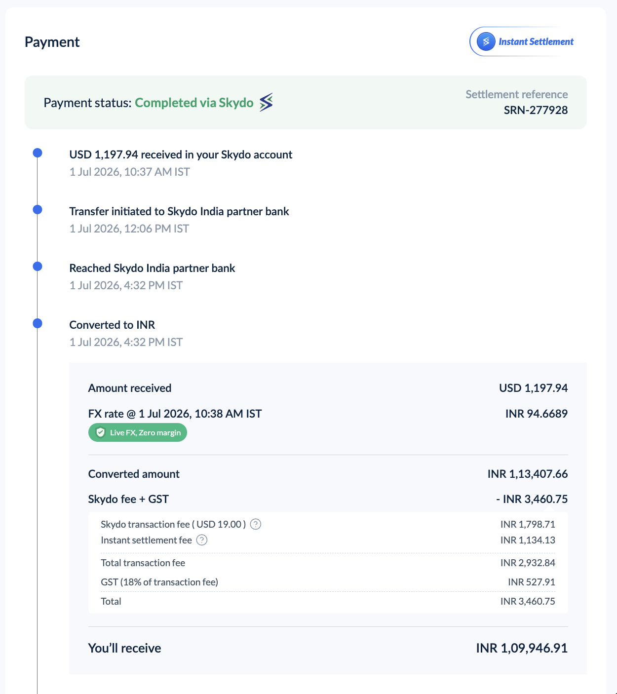 Real cold outreach or payment screenshot